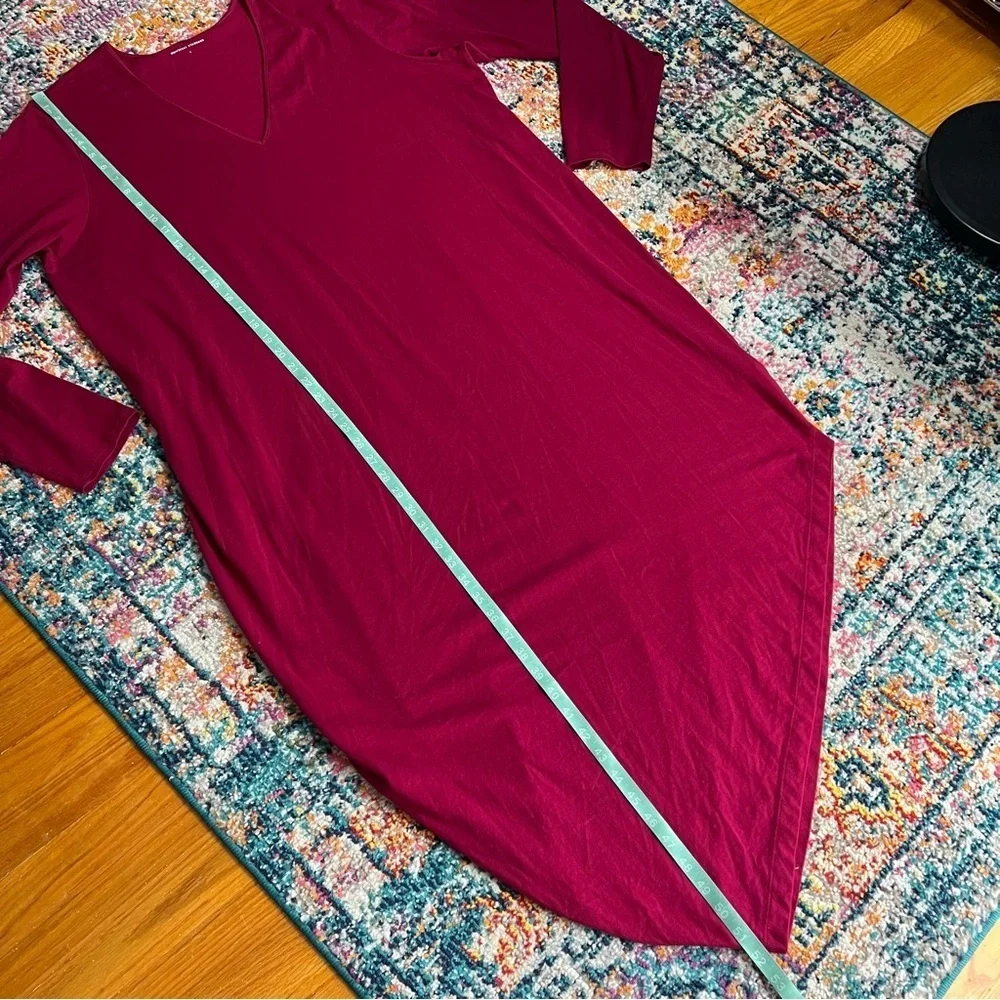 Universal Standard Asymmetrical Cotton‎ Long Sleeve Dress